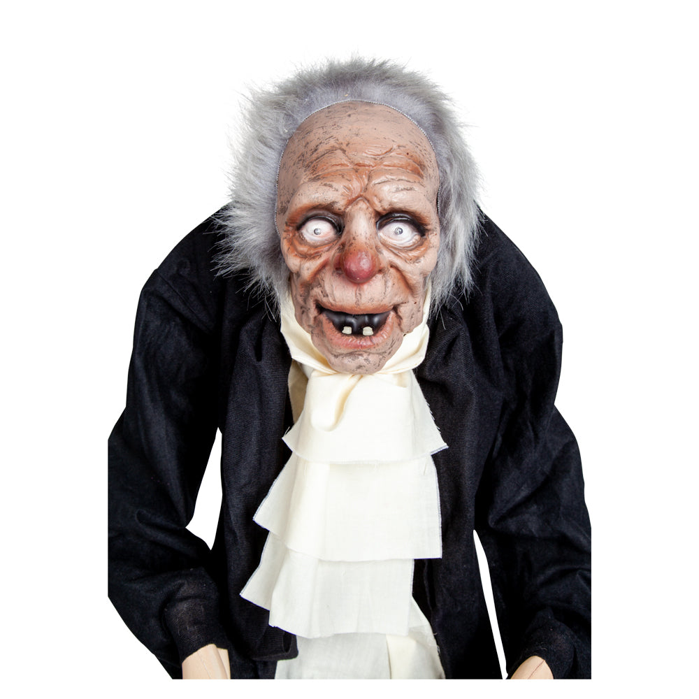 5ft Animated Creepy Old Butler Greeter - Animated Prop