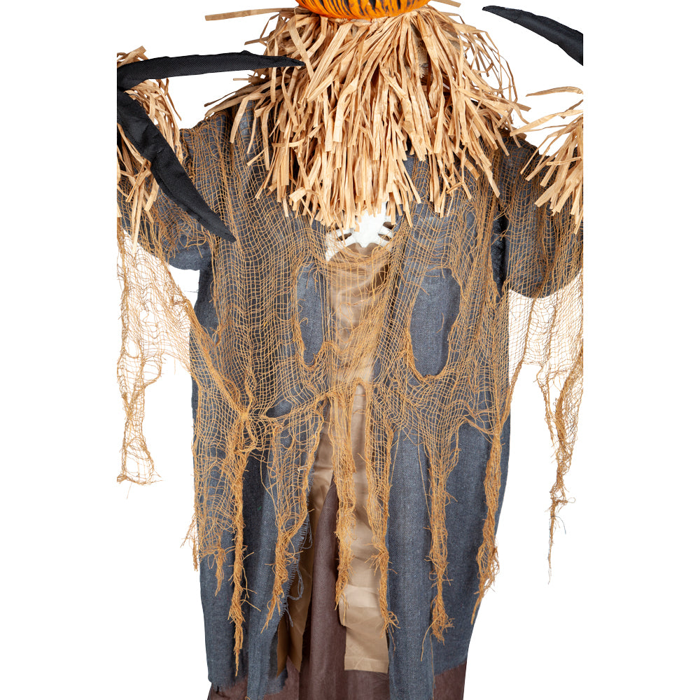6ft Animated Evil Pumpkin Scarecrow - Animated Prop