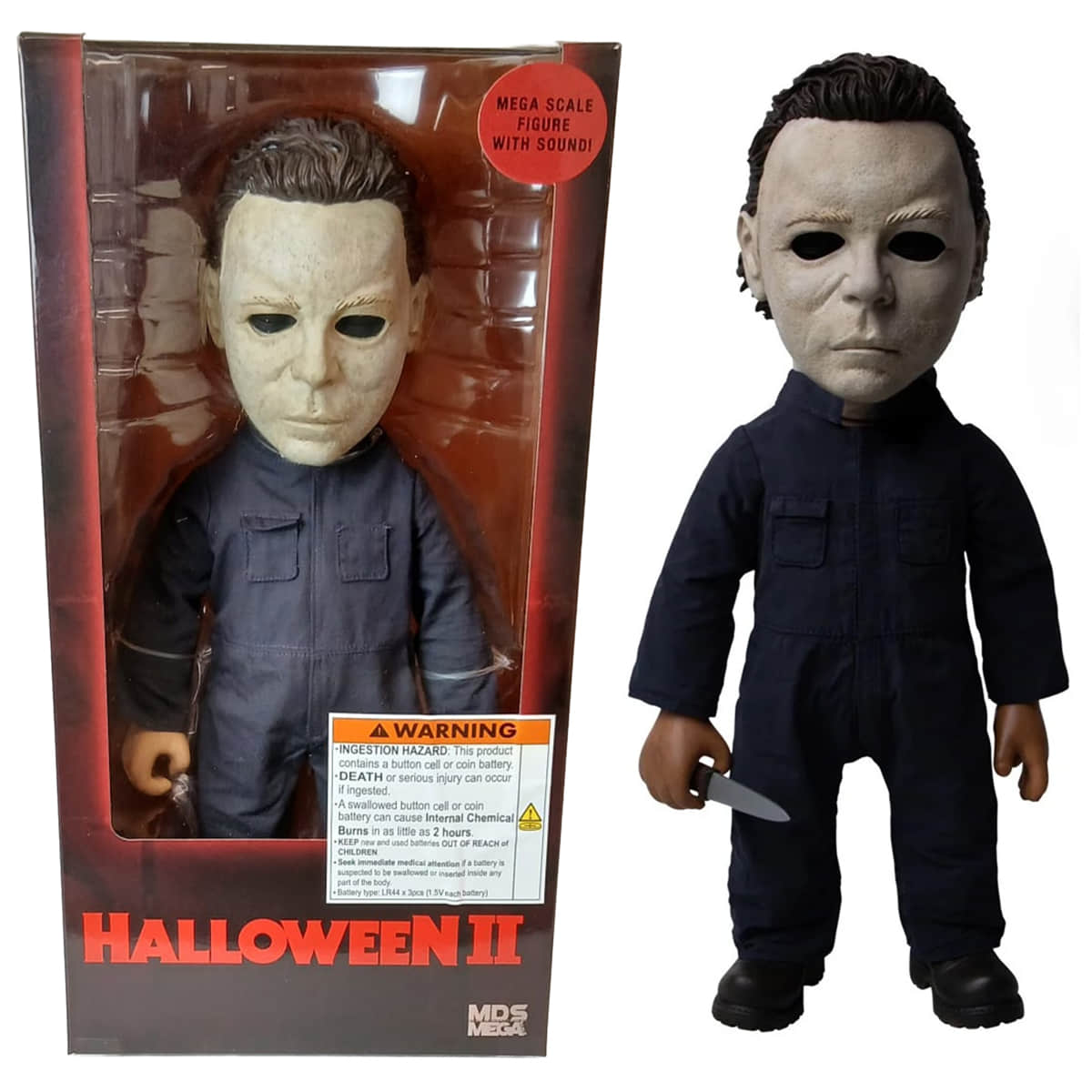 Mezco Halloween II (1981) 15 Inch Talking Michael Myers Mega Scale Figure With Sound
