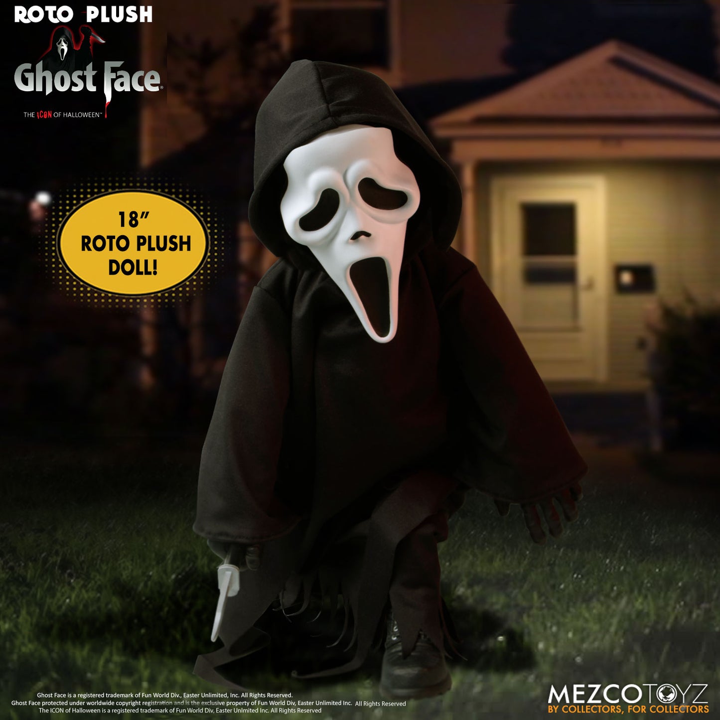 MEZCO 18" Mezco Roto Plush Scream Ghostface