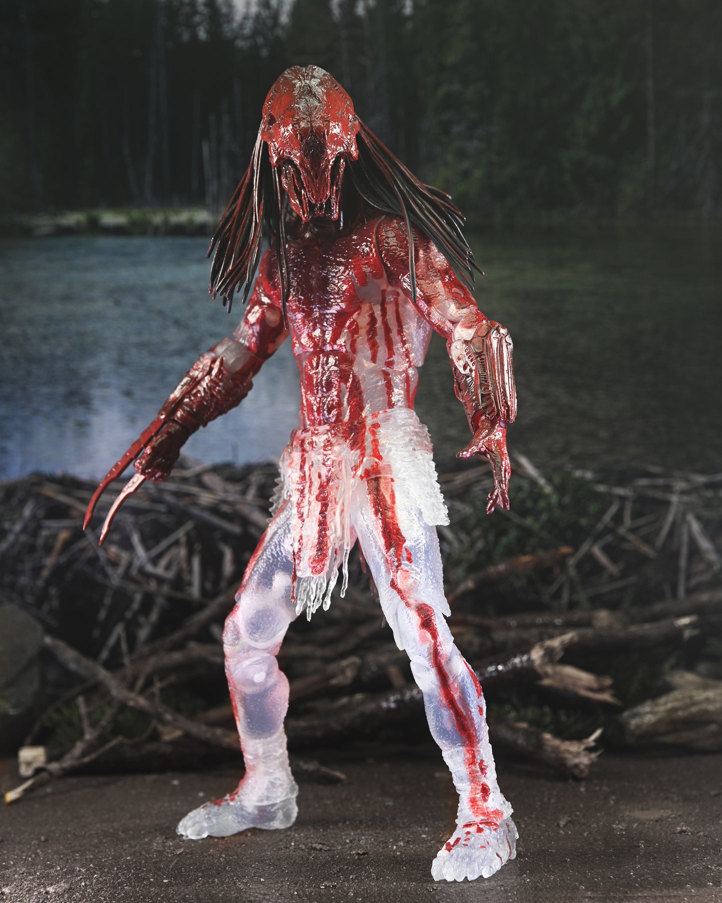 NECA 7" Scale Ultimate Action Figure Predator - Prey Bear Blood Predator