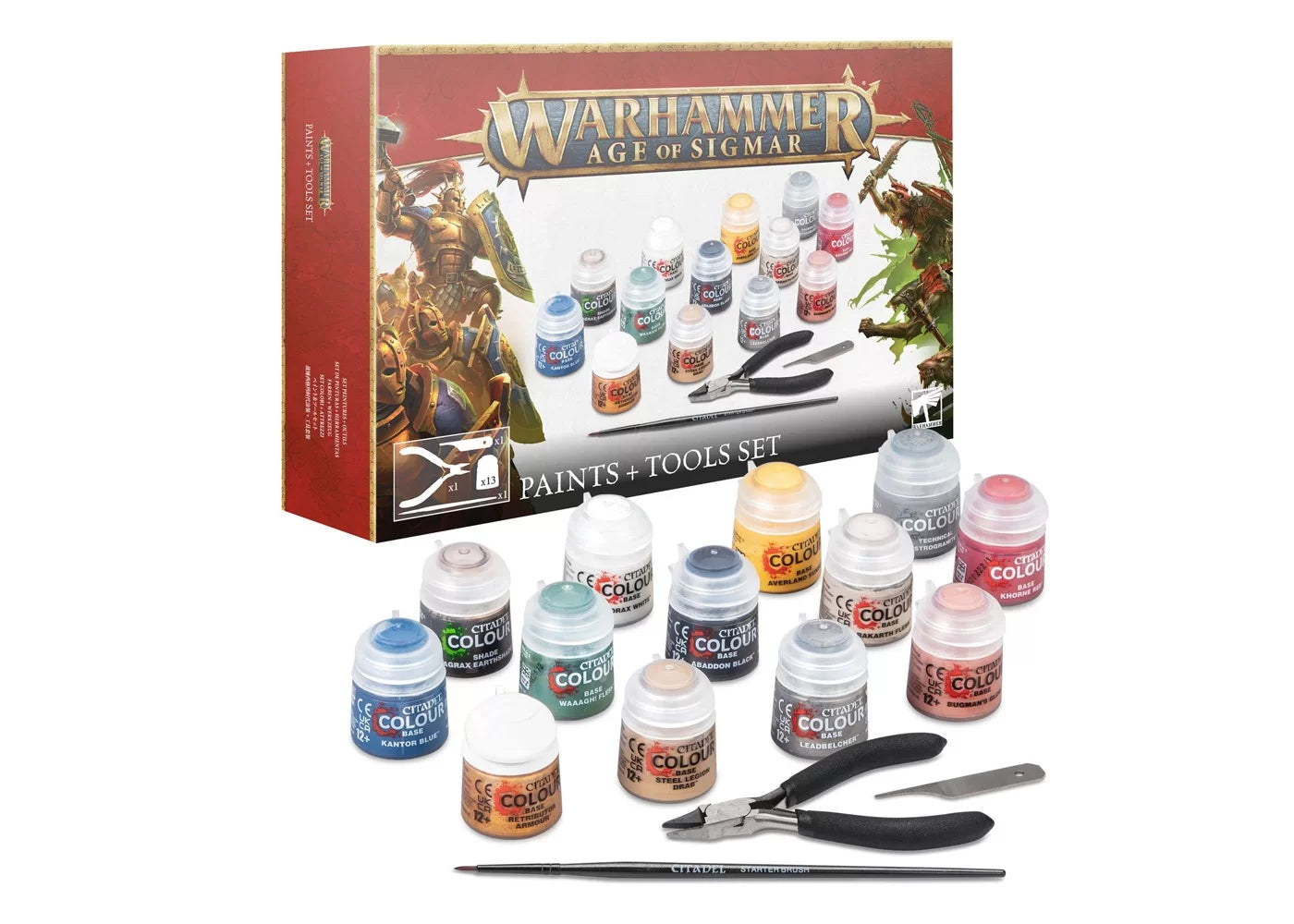 Warhammer Age of Sigmar Paints + Tools Set