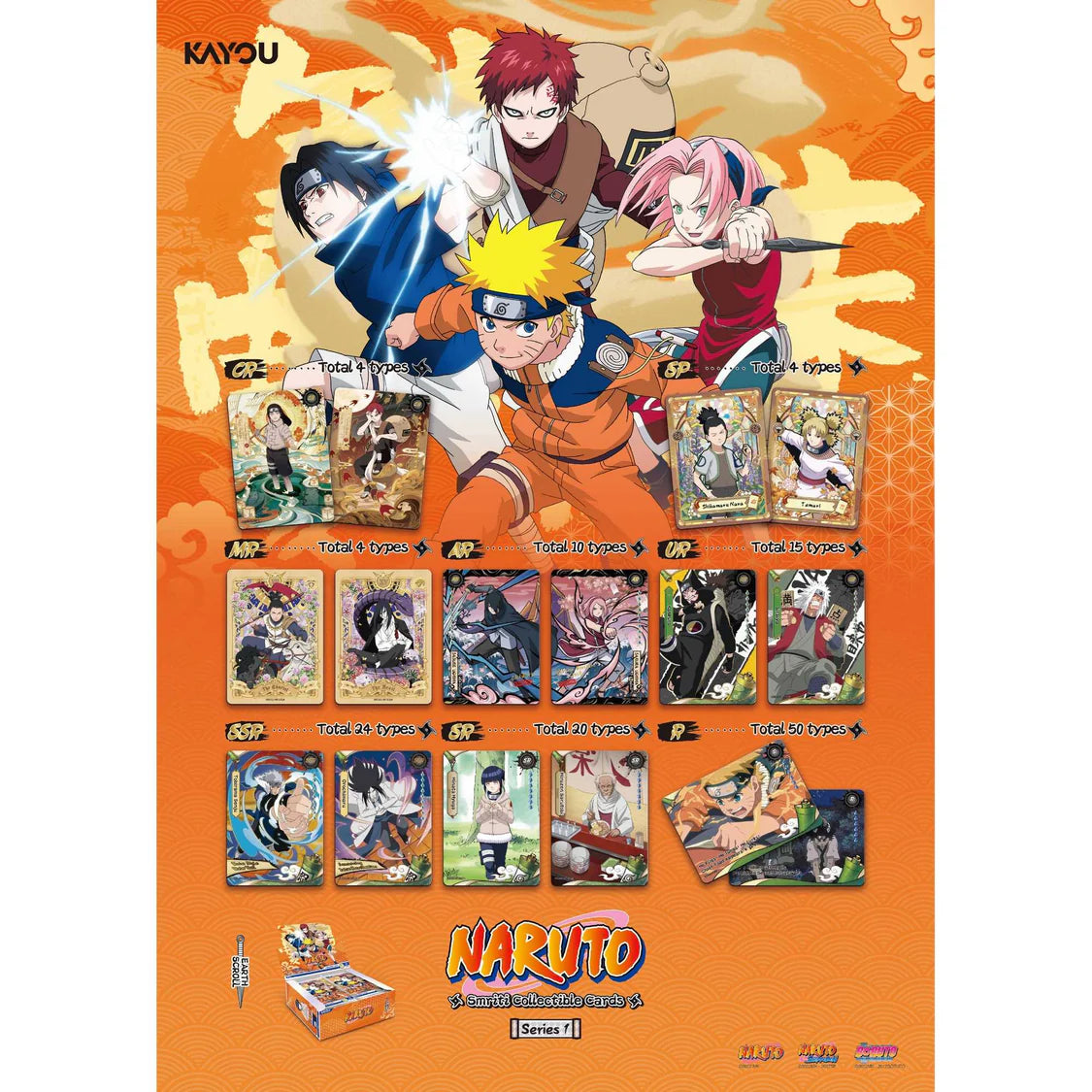 NARUTO-Smriti Collectible Cards-Earth Scroll Blister-001A