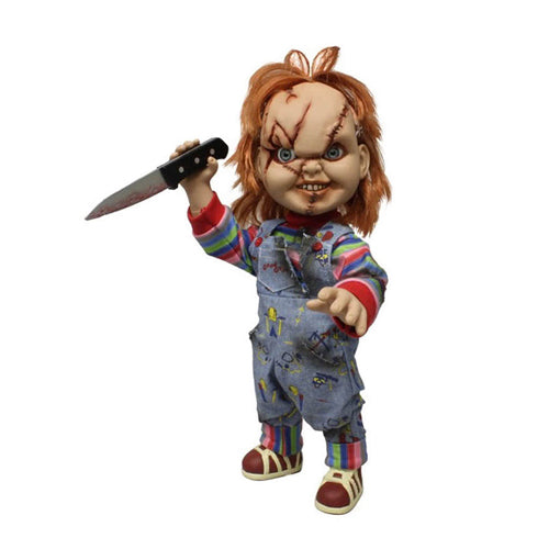 MEZCO MDS Child's Play 15'' Scarred Talking Chucky Figure