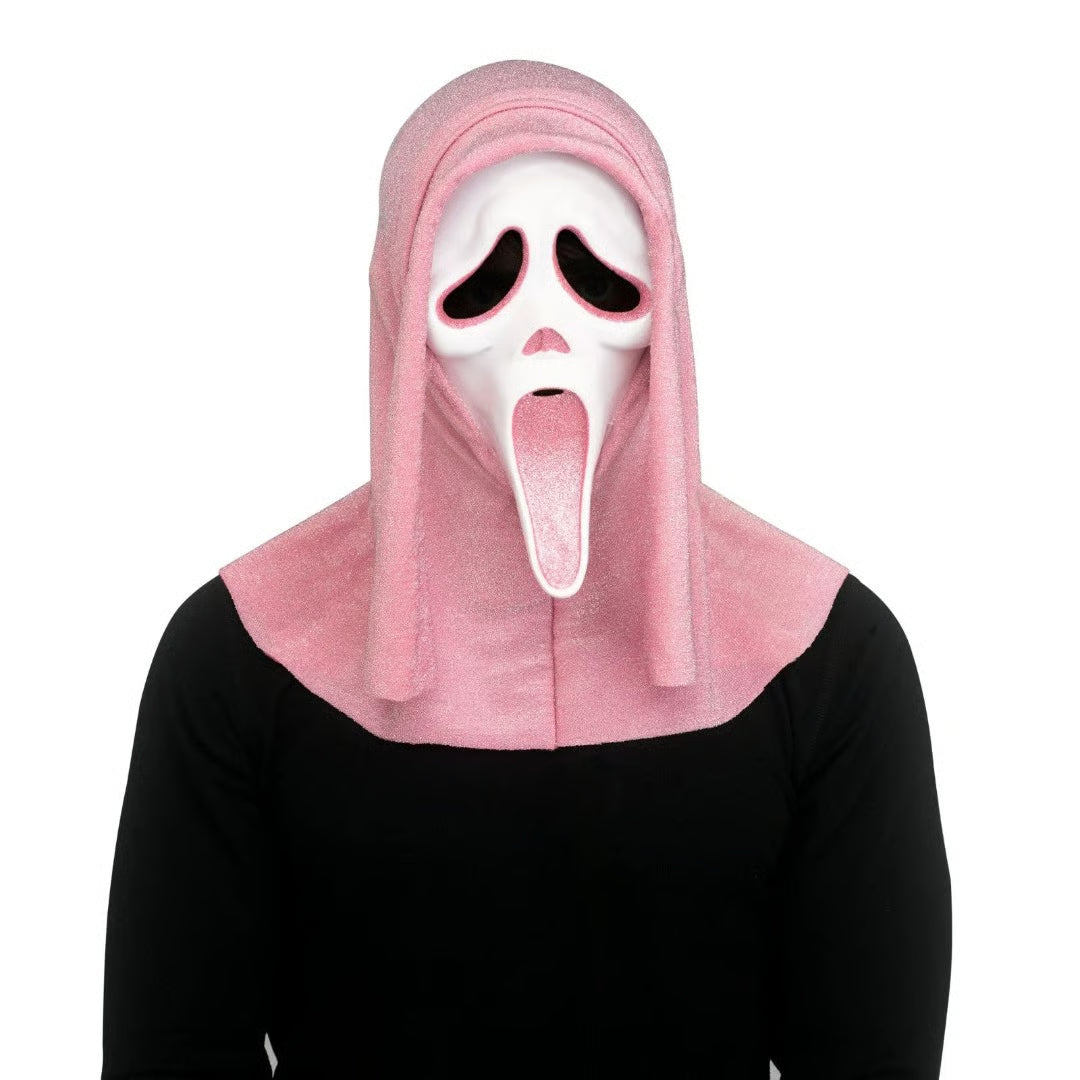 Ghost Face Pink Glitter Mask