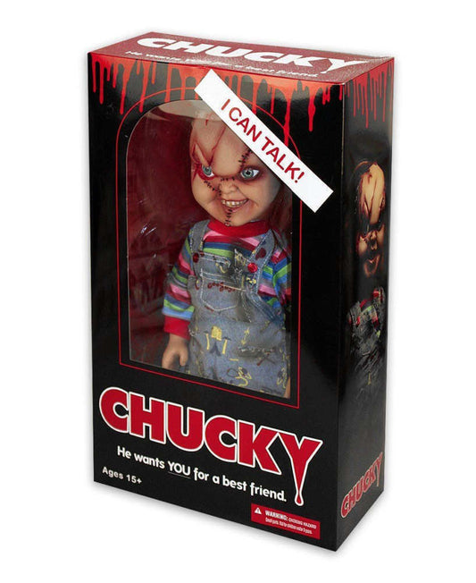 MEZCO MDS Child's Play 15'' Scarred Talking Chucky Figure