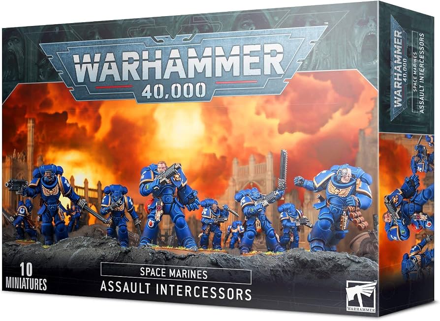Warhammer 40k Space Marines assault Intercessors squad