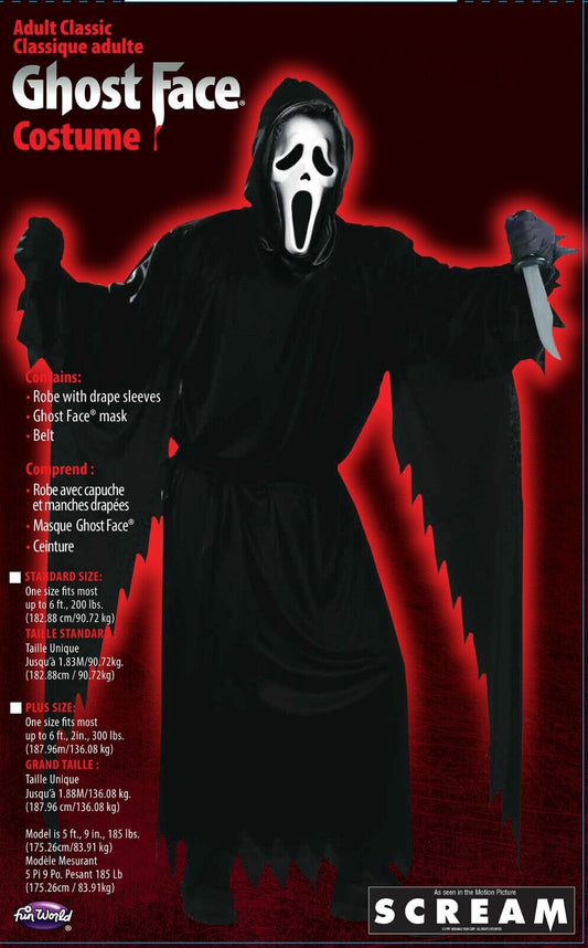 Ghost Face Adult Costume Plus Size