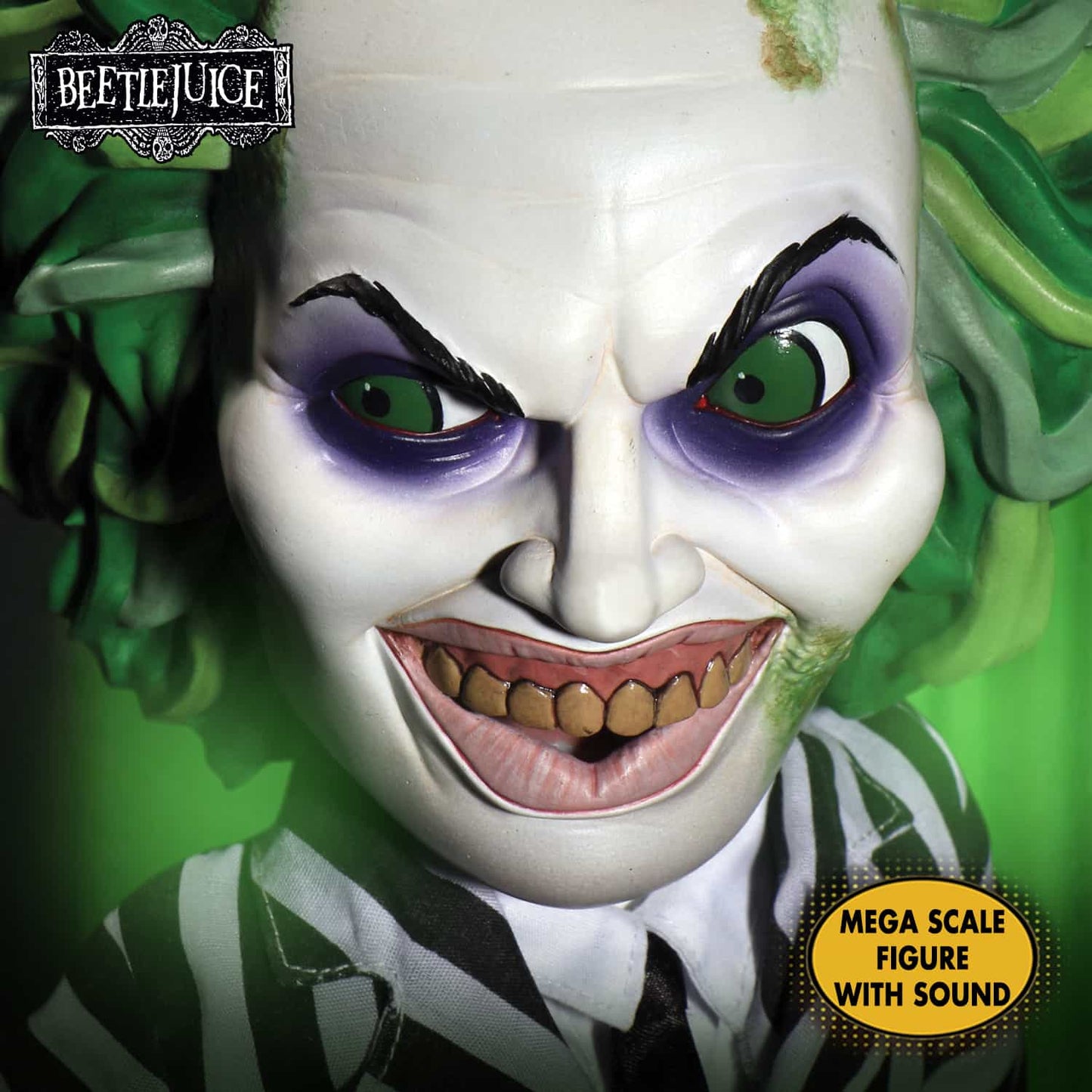 MEZCO 15" Megascale Mezco Designer Series Talking Beetlejuice Beetlejuice