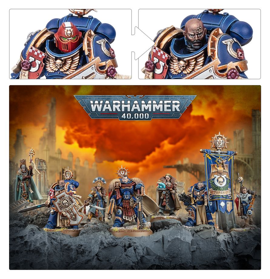 Warhammer 40k Captain Titus and the Wardens of Ultramar Warhammer Miniature product image