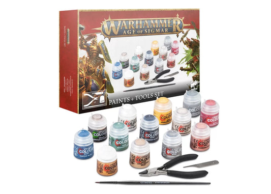 Warhammer Age of Sigmar Paints + Tools Set