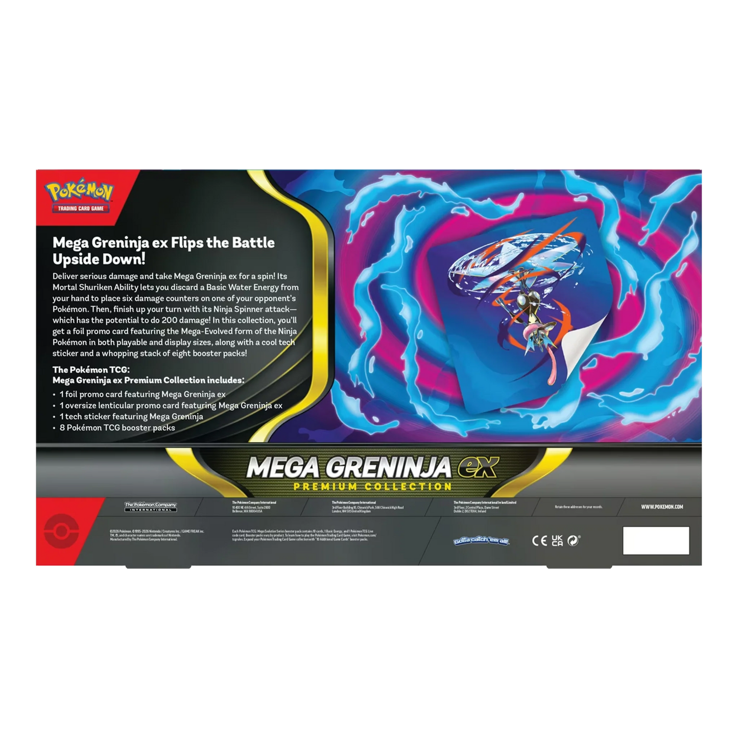 Pokemon TCG: Mega Greninja ex - Premium Collection Box