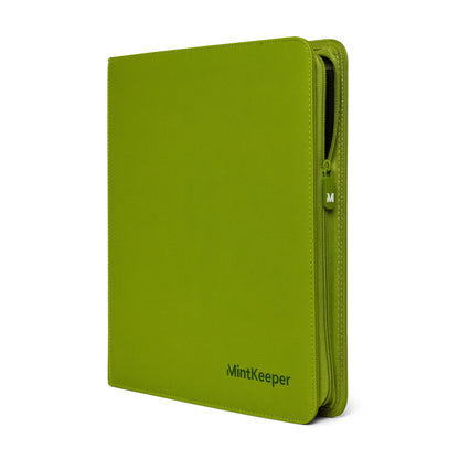 MintKeeper - Premium 12-Pocket Zip Card Binder - Aqua