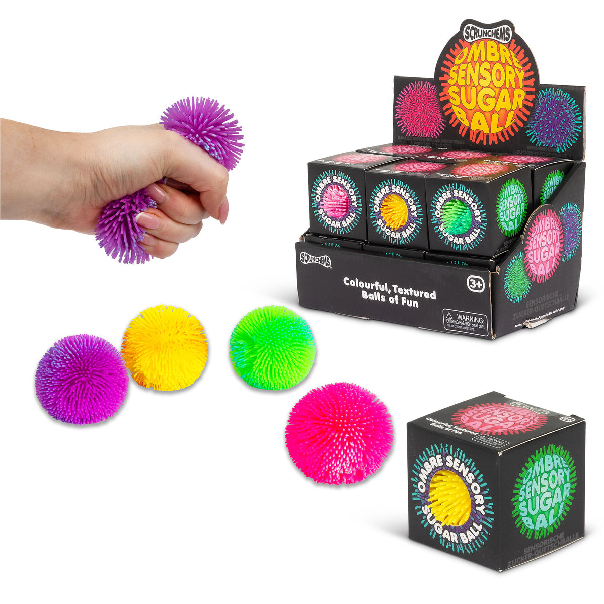 Ombre sensory sugar ball