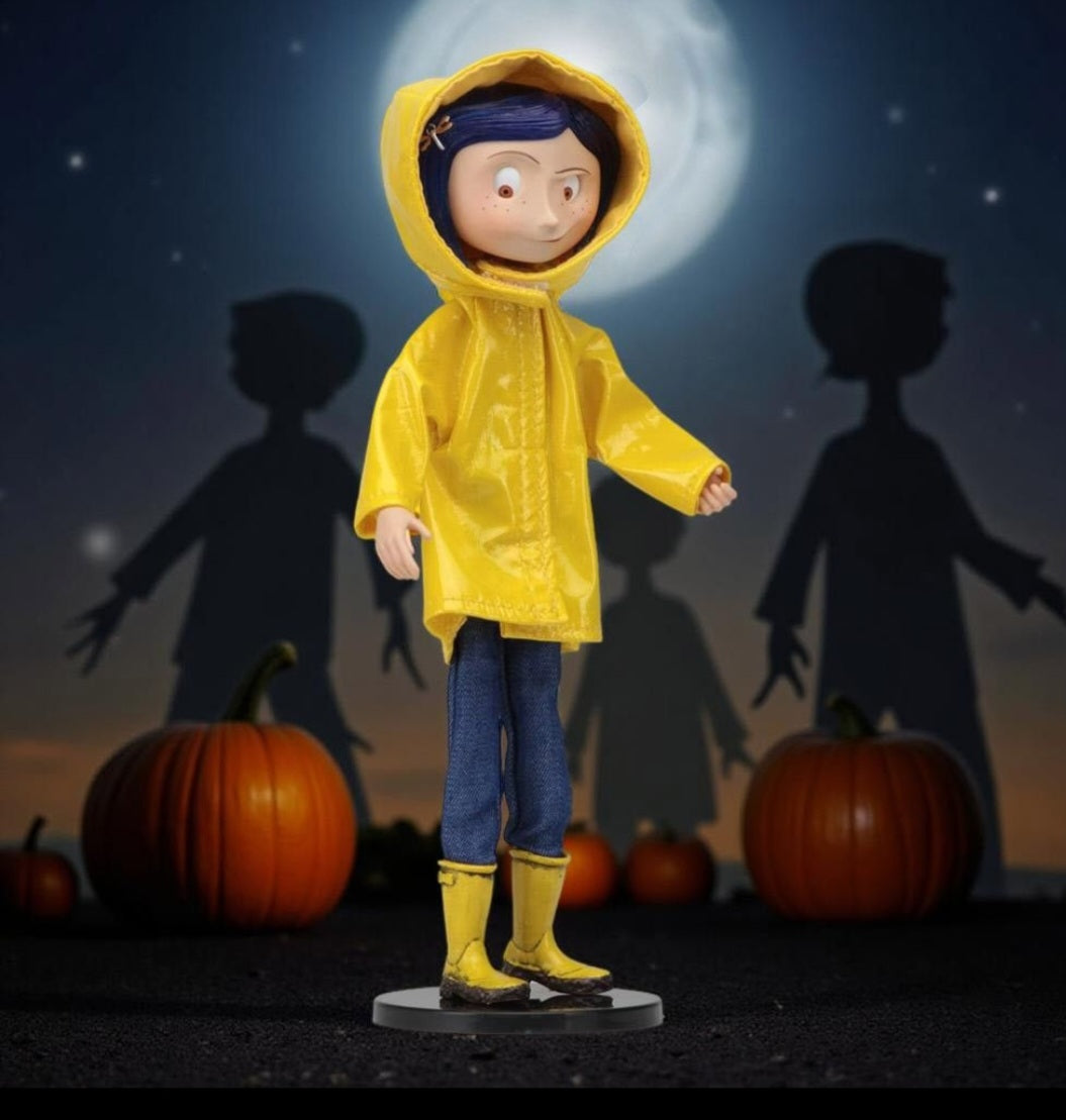 NECA Coraline Raincoat Bendy Fashion Doll