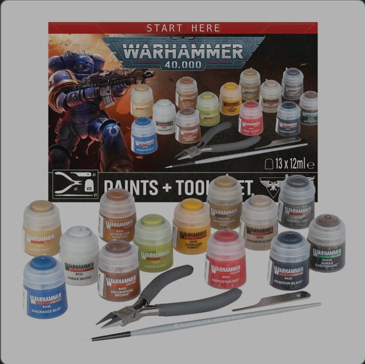 Warhammer 40k Paints +Tools Set