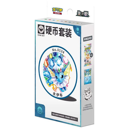 Pokémon TCG: Terastal Grand Gathering Vaporeon Coin Set