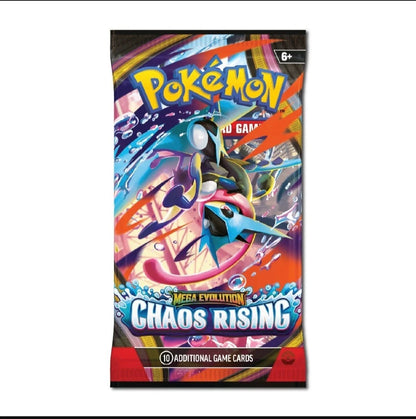Pokemon TCG Mega Evolution Chaos Rising Booster Pack Random Art New & Sealed