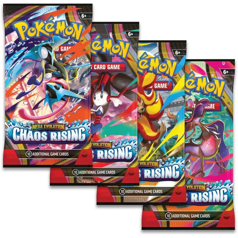 Pokémon Trading Card Game (TCG): Mega Evolution Chaos Rising Booster Pack Assortment